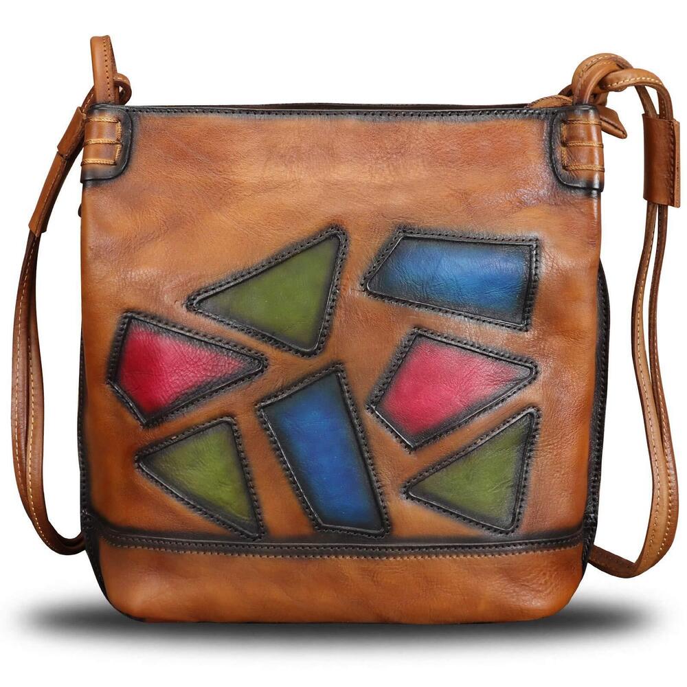 2275 Leather Crossbody Purses Satchel Purses Vintage Handmade Shoulder Bag